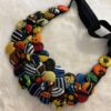 IMG_1672 Collier artisanal multicolore en tissu